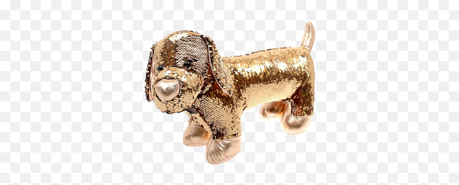 Gold Sequin Daschund Dog Sausage Sequin Kids Soft Toy Stuffed Animal Fun New Ebay - Christmas Dachshund Sequin Emoji,Emoji Pals Pillow