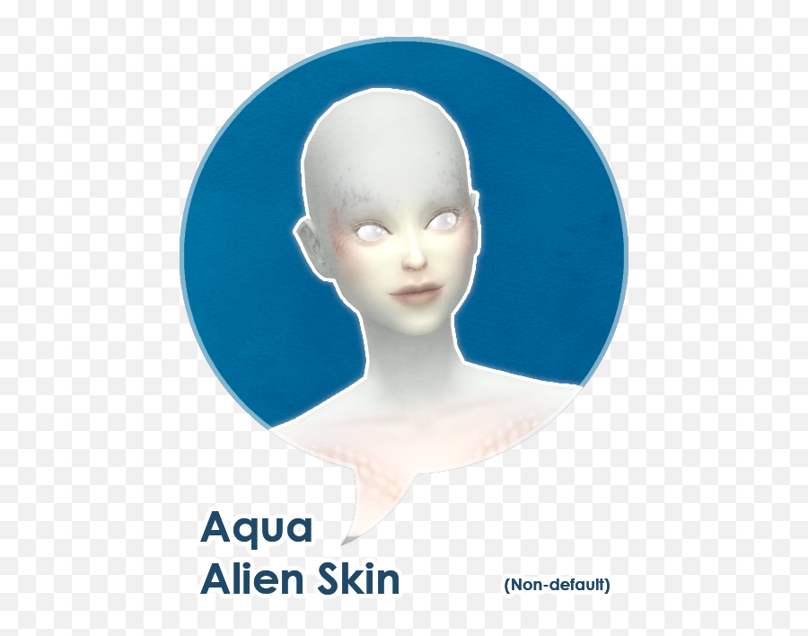 Aqua Skin - Sims 4 White Alien Skintone Emoji,Flame Emoticon Sims 4 Get To Work