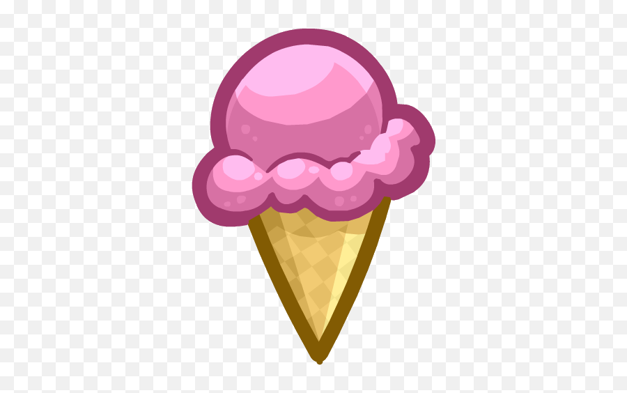 Pink Ice Cream Emoji Transparent Png - Ice Cream Emoji Png,Cone Emoji