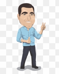 Man Showing Peace Sign Clipart Free Download Transparent - Desenho Homem Png Emoji,Peace Sign Wink Emoticon