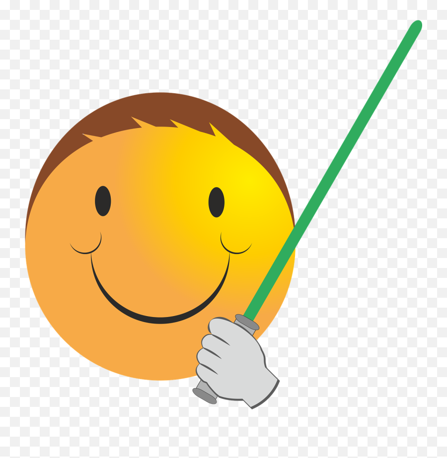 Smiley Jedi Luke - Happy Emoji,Laser Emoji