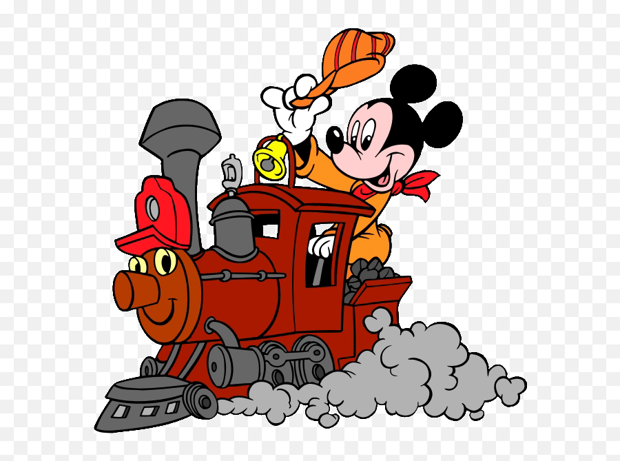 Train Conductor Free Clipart - Clipart Suggest Mickey Mouse On A Train Emoji,Train Train Train Train Emoji