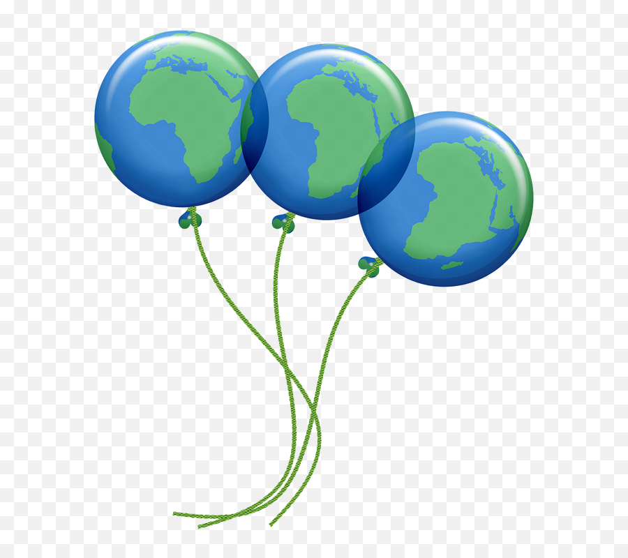 Free Photo Birthday Balloons Earth Balloons Colorful - Vertical Emoji,Balloon Emoticon Text