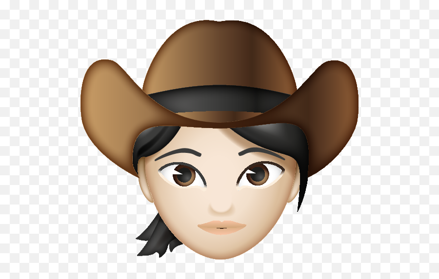 Cowboy Tipping Hat Emoji - Ponytail Emoji Girl With Blonde Hair,Woman With Hat Emoji