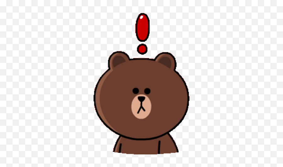 Sticker Maker - Sticker Brown Line Friends Emoji,Emoticon Bingung Sedih