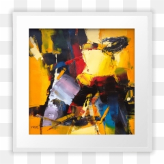 Artist Virgis Abstract - Picture Frame Emoji,Emotion Painting