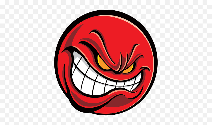 Printed Vinyl Red Ball Smiling Stickers Factory - Happy Emoji,Patriots Emoticon
