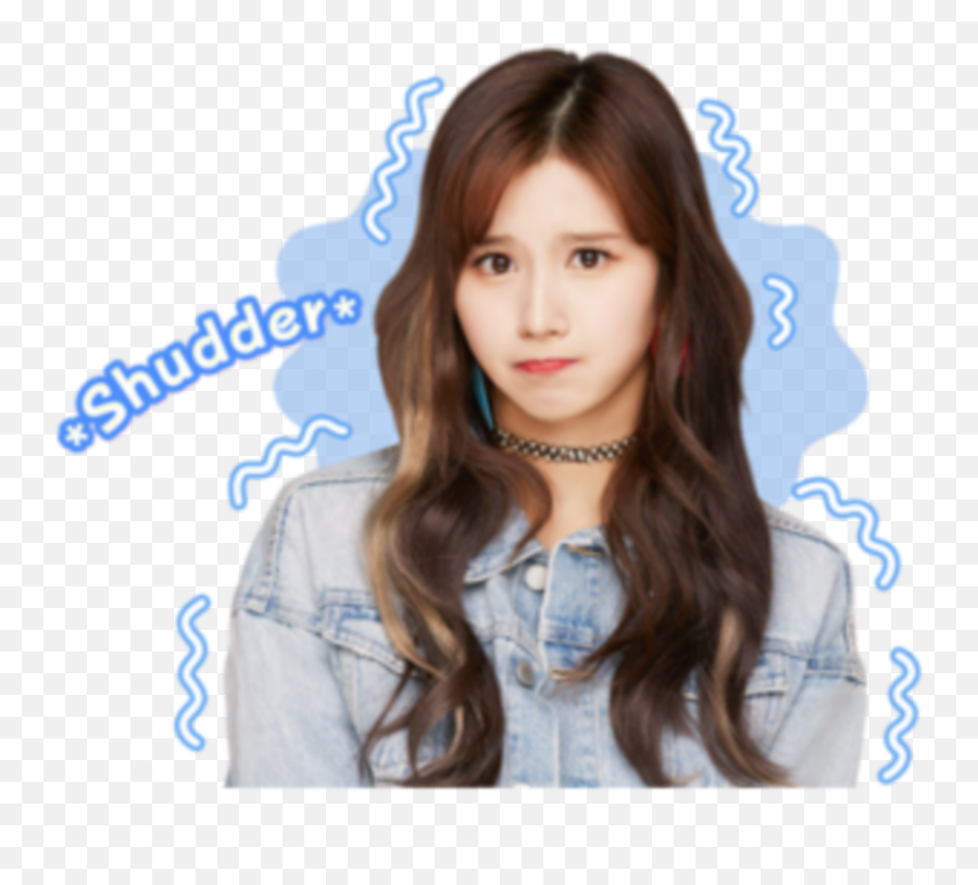Sana Twice Shudder Minatozaki Sticker By Xiomi Kpop - Step Cutting Emoji,Shudder Emoji
