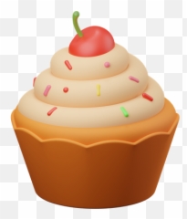 Cupcake 3d Illustrations Designs Images Vectors Hd Graphics Emoji,Cupcake Gif Emoji