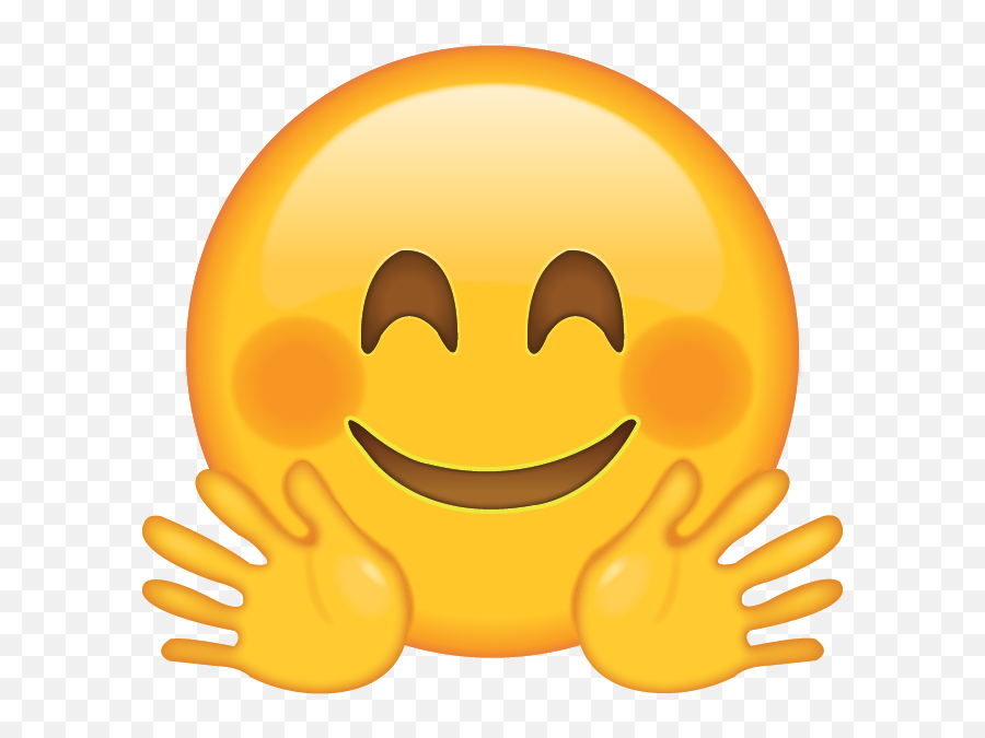 Emojis Whatsapp - Smiling With Hands Emoji,Pleading Emoji