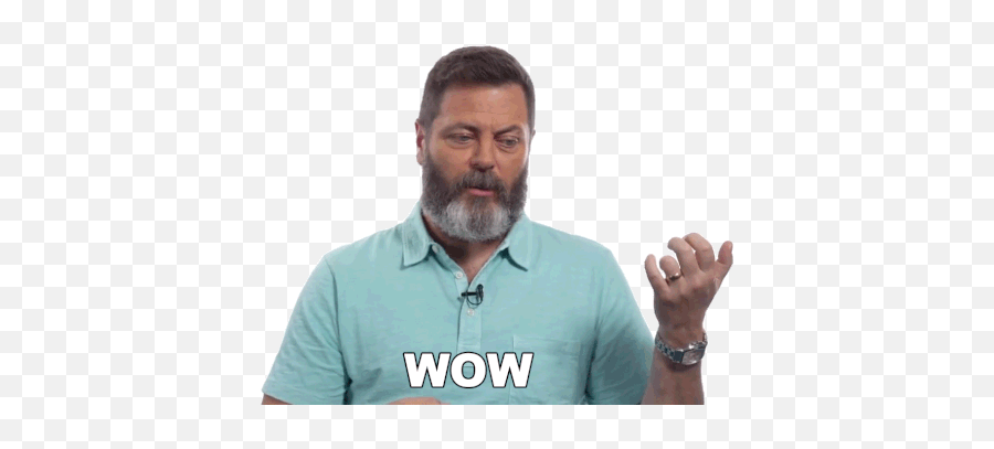 Wow Nick Offerman Gif - Man Emoji,Nick Offerman Emojis