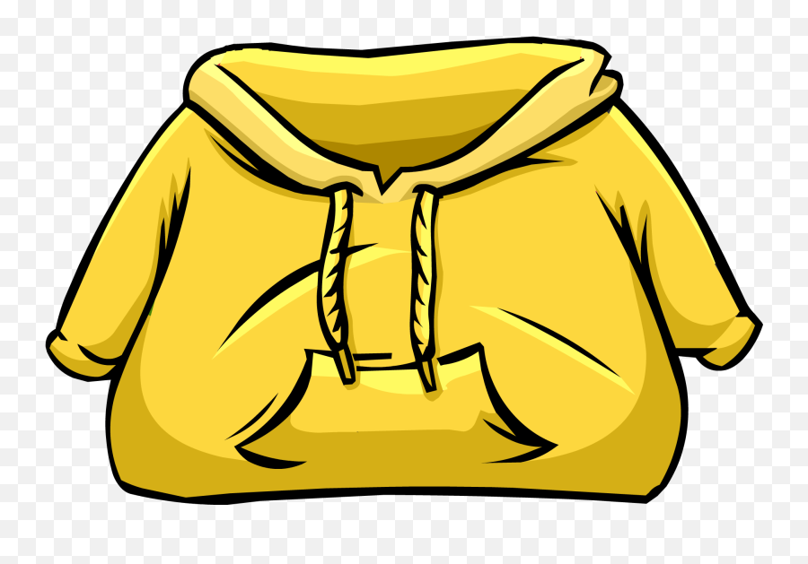 Yellow Hoodie Club Penguin Wiki Fandom - Hoodie Club Penguin Emoji,Emojis Sweatshirt