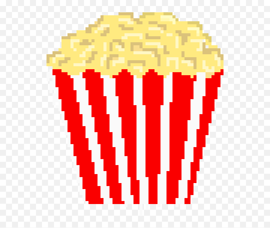 Popcorn Pixel Art Minecraft Clipart - Full Size Clipart Baking Cup Emoji,Popcorn Emoticon