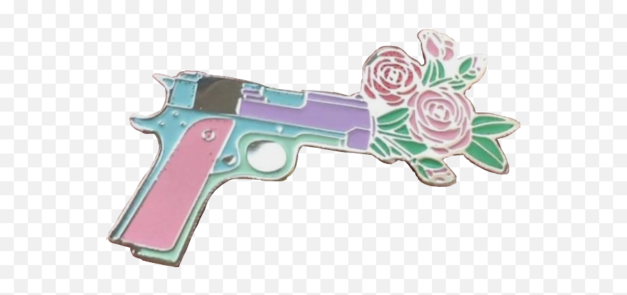 Pin Roses Gunsandroses Pasteleffect - Solid Emoji,Emoji Tattoo Gun