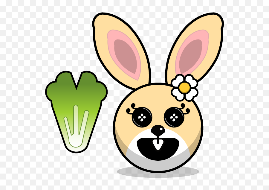 Hunny Bunnys Stickers - Happy Emoji,Iphone Bunny Emoji