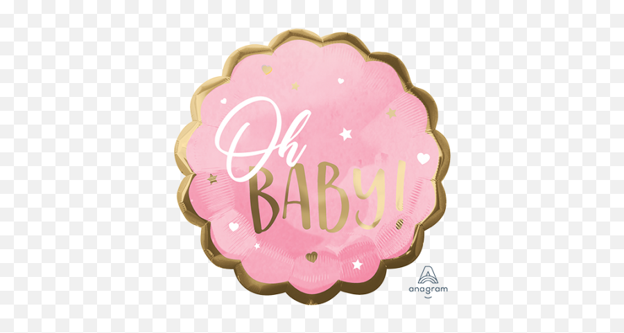 Oh Baby Girl Party Supplies And Decorations In Australia - Oh Baby Anagram Balloons Emoji,Girly Emoji Party Supplies