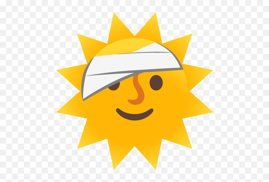 Sun - Happy Emoji,Head Injury Emoji