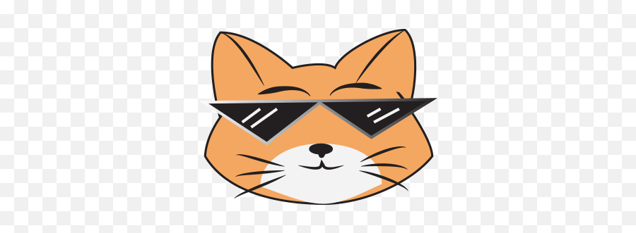 Awesome Face Cats Emoji By Trung Quang Dao - Happy,Kitty Face Emoji