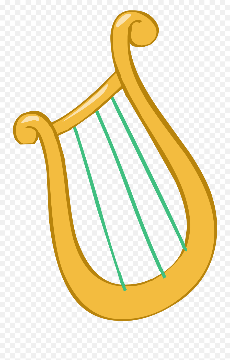 Golden Harp As Graphic Illustration - Mlp Lyra Cutie Mark Emoji,Mlp Emotion Cutimark