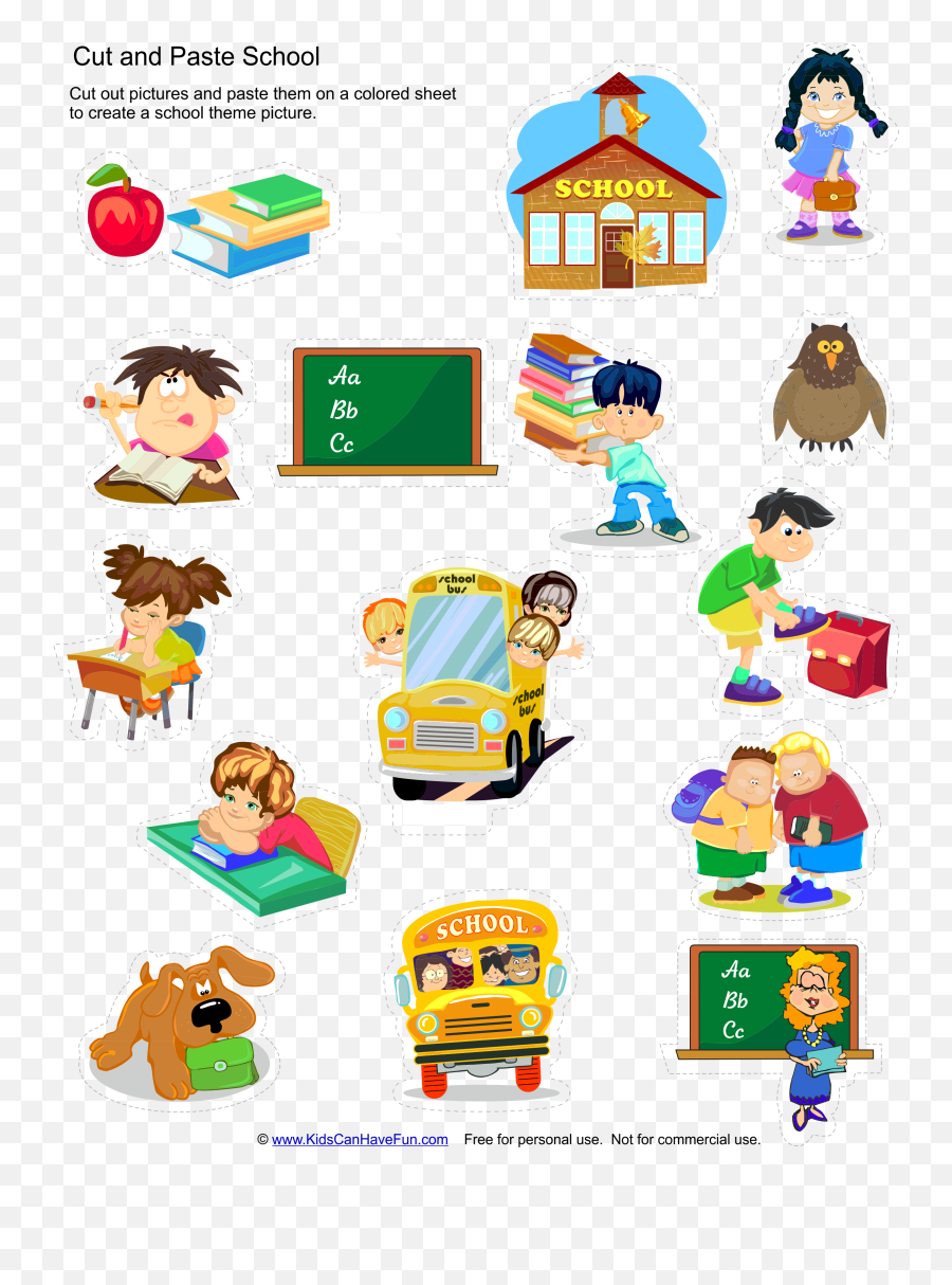 Cut Clipart Cut And Paste Cut Cut And Paste Transparent - Activities At School Worksheet Emoji,Praying Hands Emoji Copy And Paste