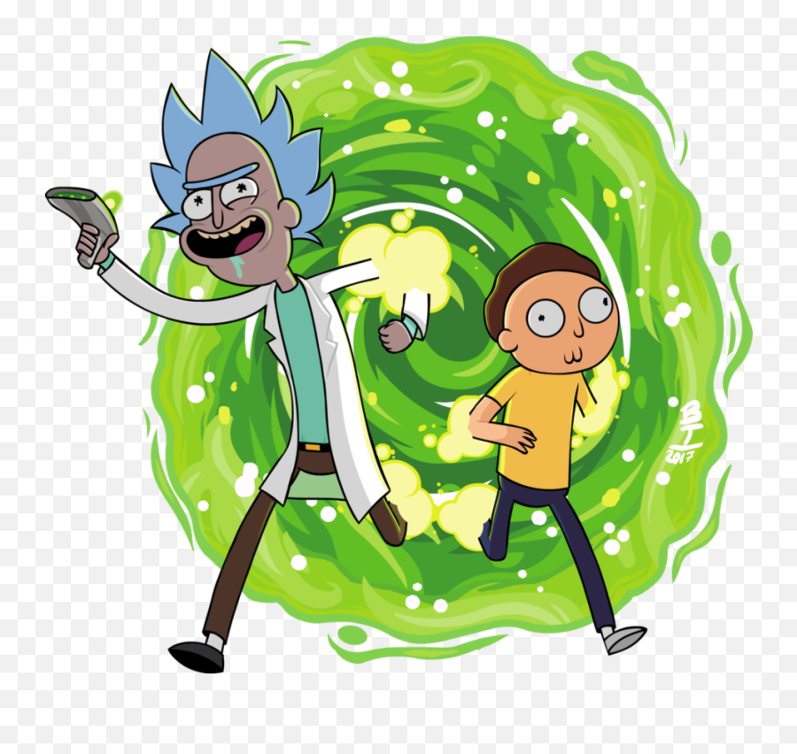 Rick And Morty Png Transparent - Ricky Morty Png Emoji,Morty Emoji Png