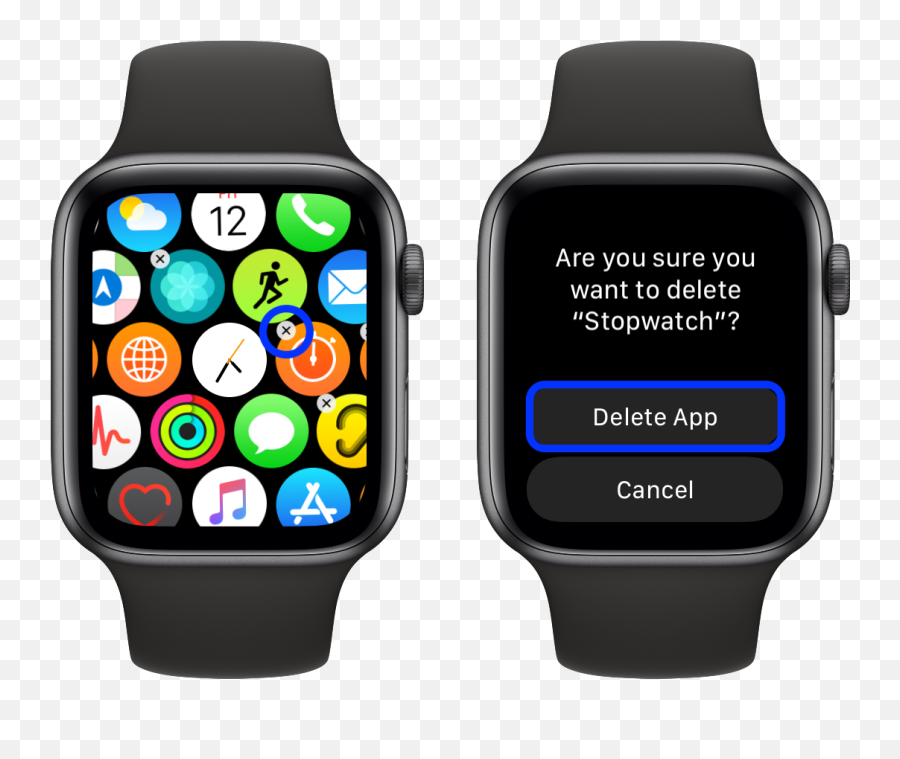 To Delete Built - Delete Apps From Apple Watch Emoji,Iphone Ios 13 Emoji Get Rid Of Unicorns