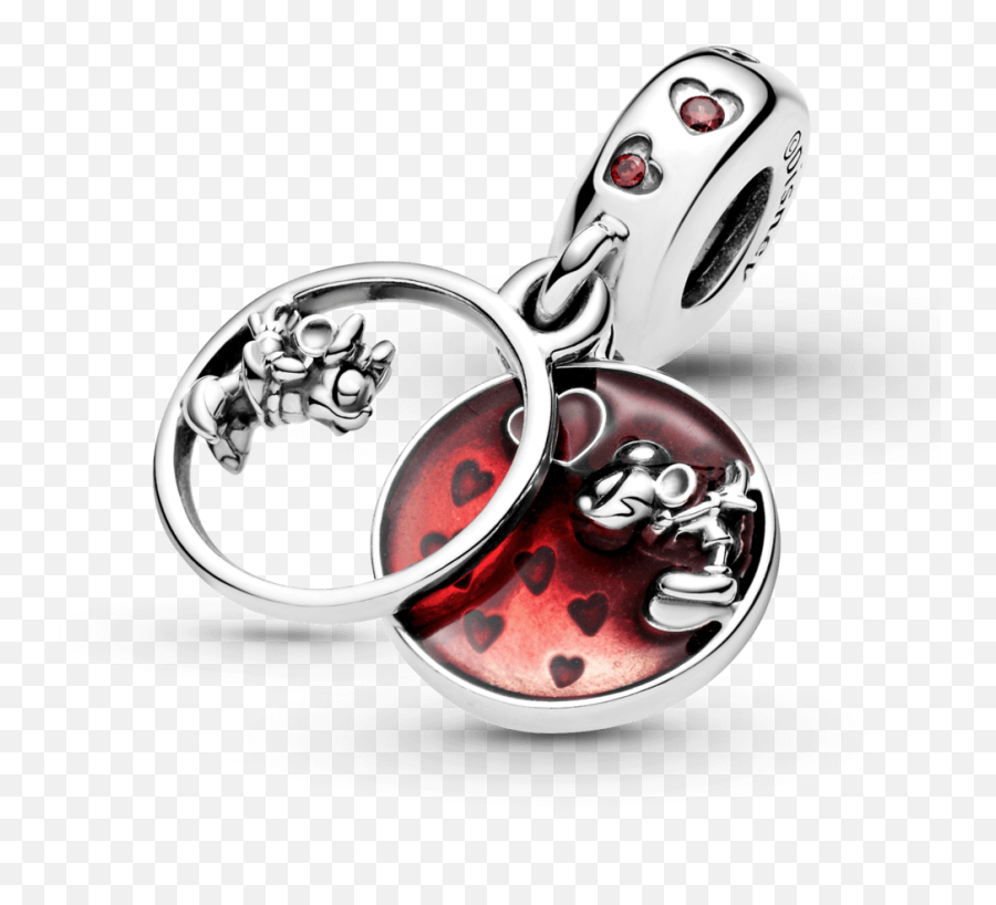 Disney Mickey Mouse U0026 Minnie Mouse Love And Kisses Dangle Charm - Charm Pandora Mickey Et Minnie Emoji,Higs And Kisses In Facebook Emoticon
