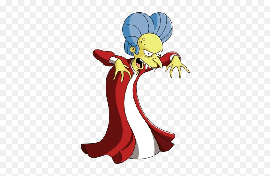 The Simpsons - Mr Burns Dracula Emoji,