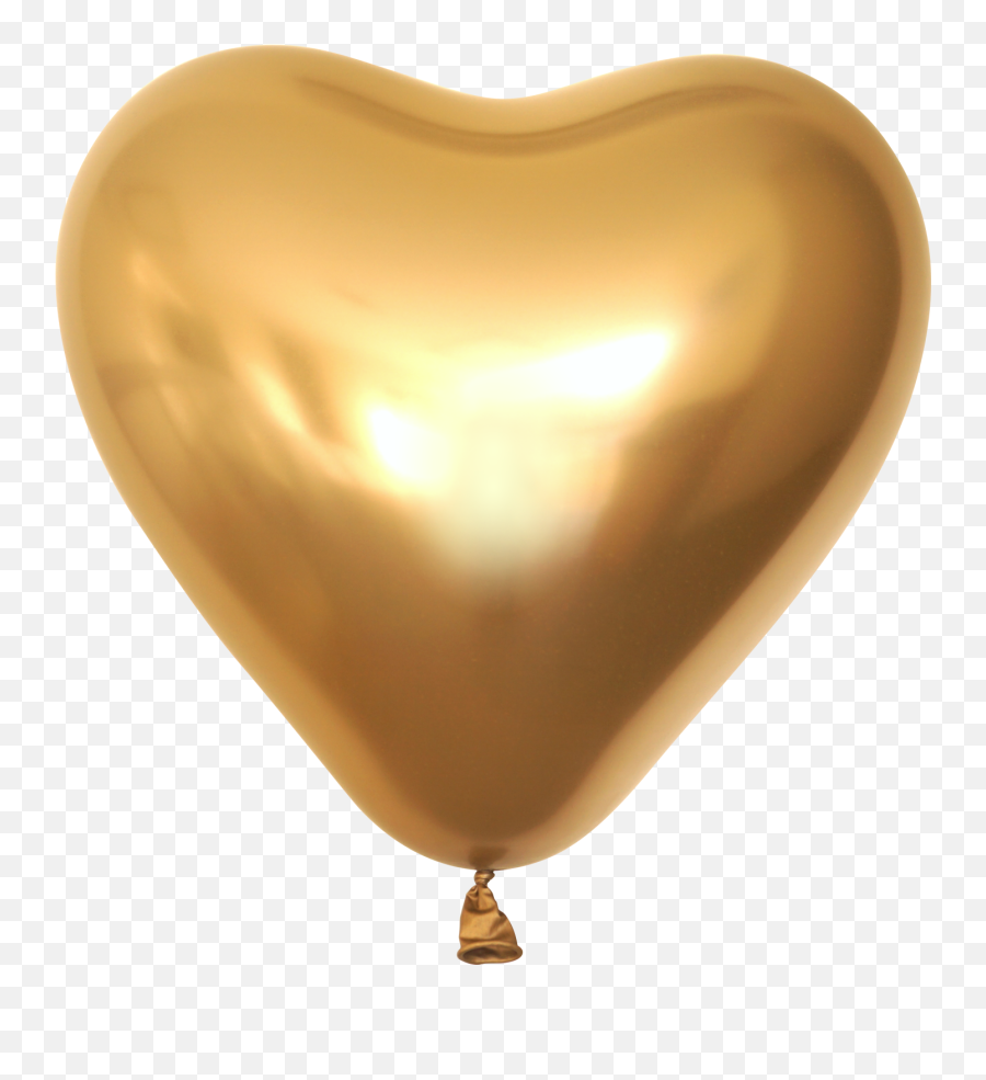 12 Kalisan Latex Heart Balloons Mirror Gold 50 Per Bag - Solid Emoji,Shower Of Hearts Emoji