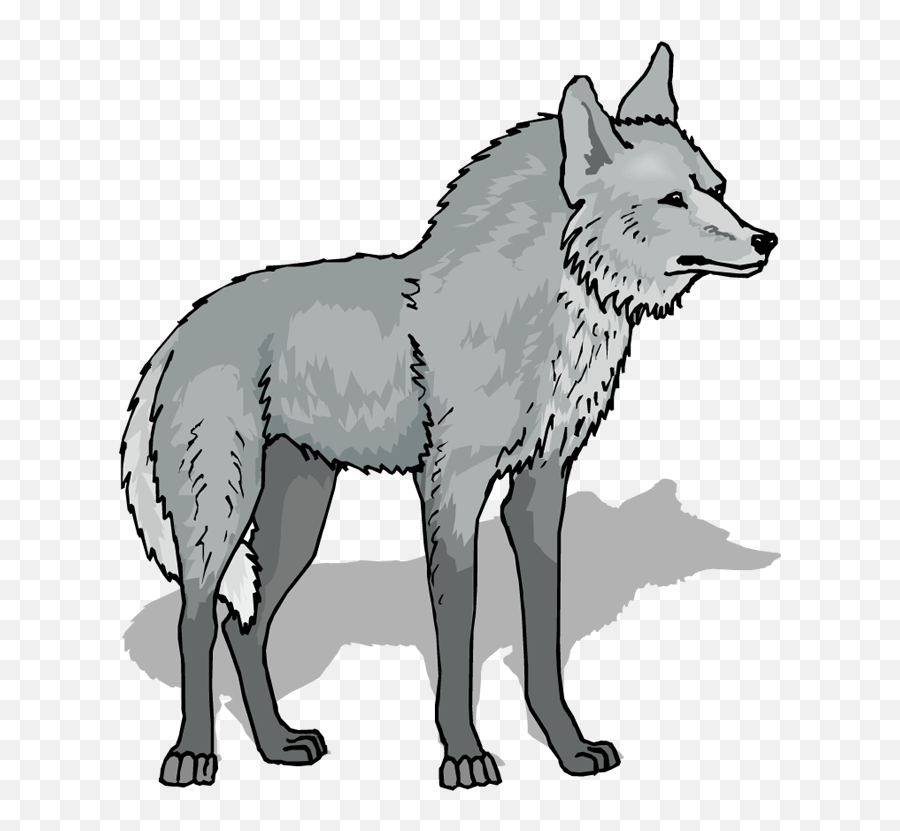 Wolf Clipart 4 - Wolf Clipart Transparent Emoji,Howling Wolf Emoji
