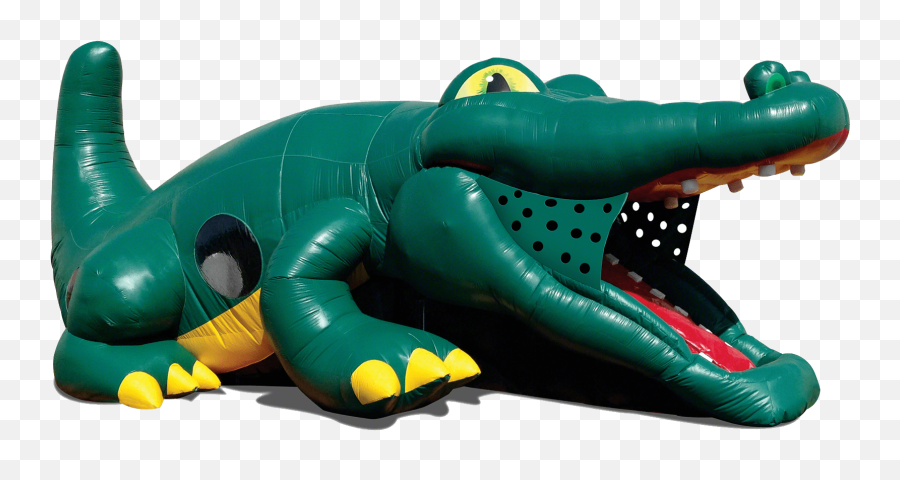 Later Gator Hide And Slide Combo 75 And Up Bounce House - Big Emoji,Facebook Emoticons Alligator