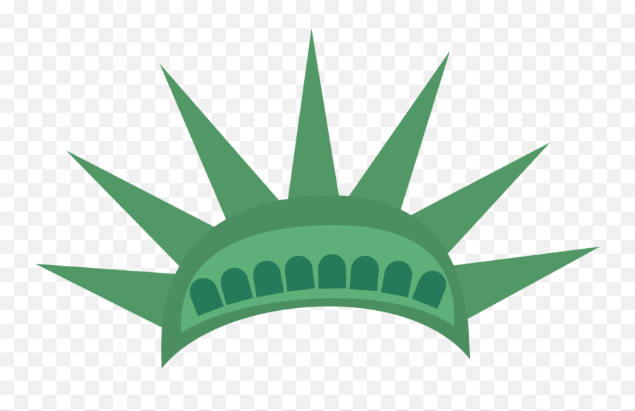 Statue Of Liberty Clipart Crown - Statue Of Liberty Crown Png Emoji,Liberty Emoji