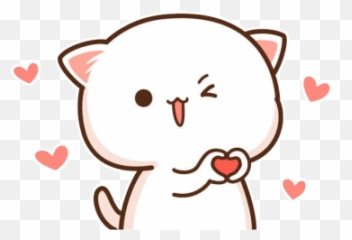 Peach Cat With Heart Emoji,Animed Bass Fishing Emoticon