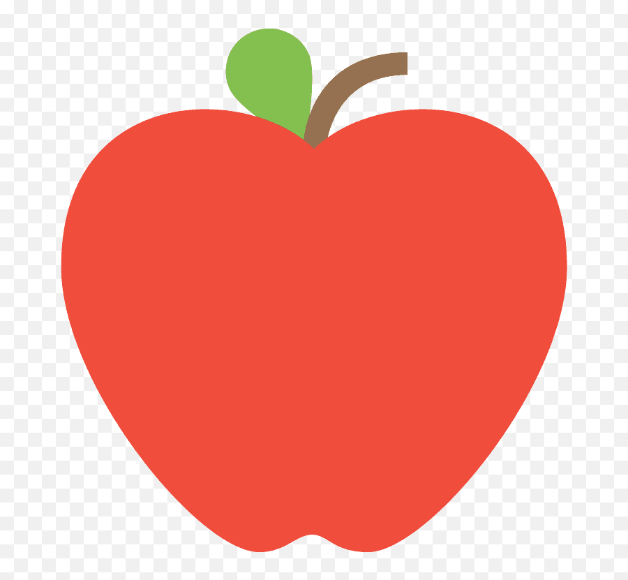 Red Apple Id 1600 Emojicouk - Emoji One Apple,Fruit Emoji
