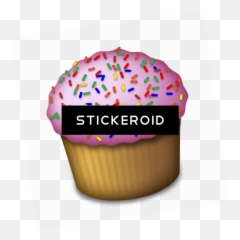 Download Hd Cupcake Emoji - Baking Cup,Is There A Cupcake Emoji