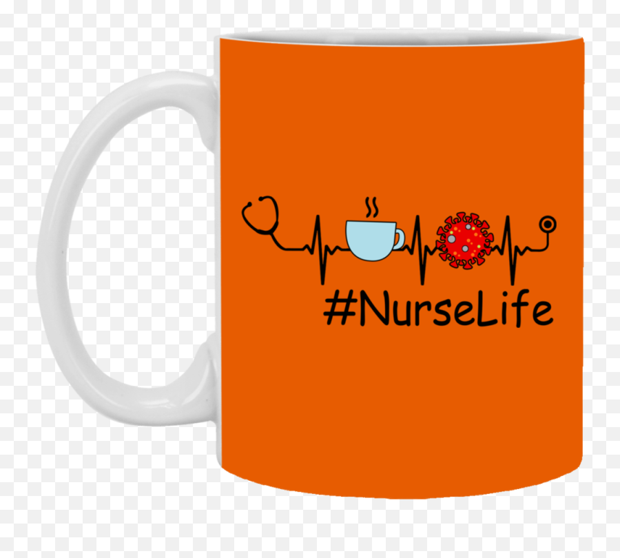Nurse Life Heartbeat Coffee 2020 Quarantined Mug Emoji,Stink Face Emoticon