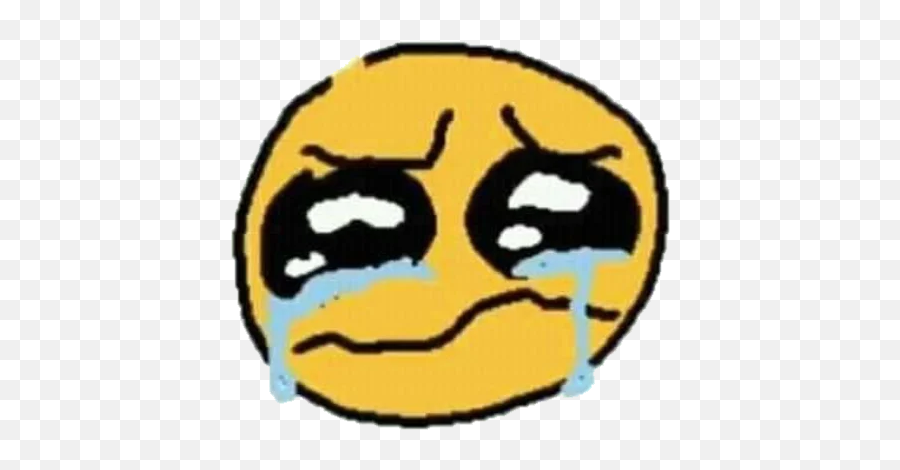 Telegram Sticker 7 From Collection Qwq Ilu Emoji,Crying Emoji Different Phones