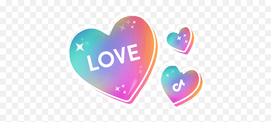 Heart Tiktok Sticker - Heart Tiktok Tiktok Heart Discover Emoji,Pride Flag Heart Emojis