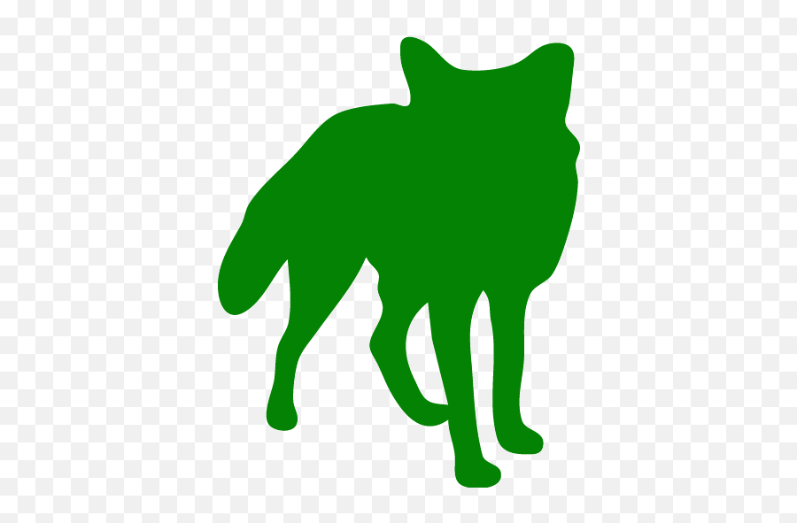 Green Fox Icon - Free Green Animal Icons Emoji,Fox Emoticon Gif