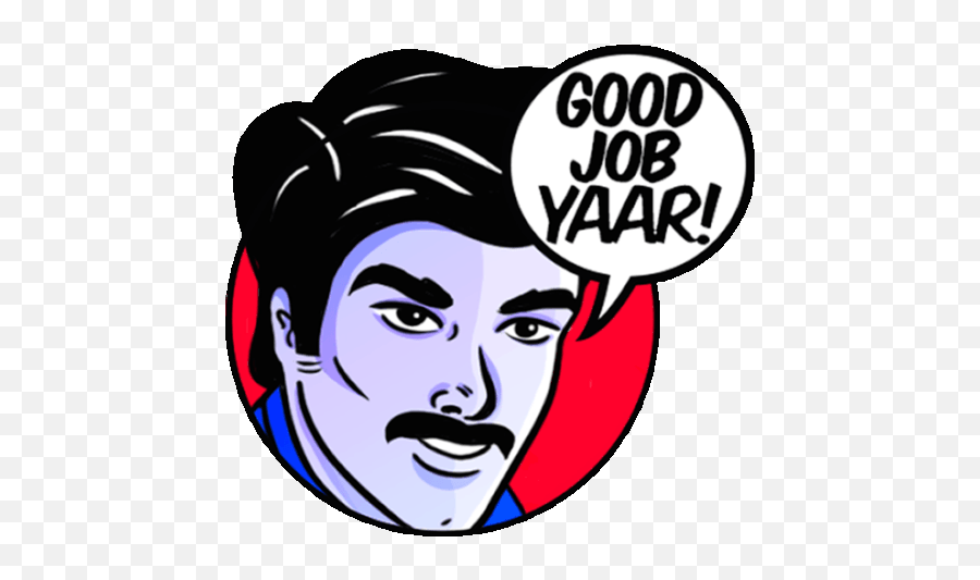 Man Saying Good Job Dude In Hindi Sticker - Obscure Emoji,Pics Men Emotion