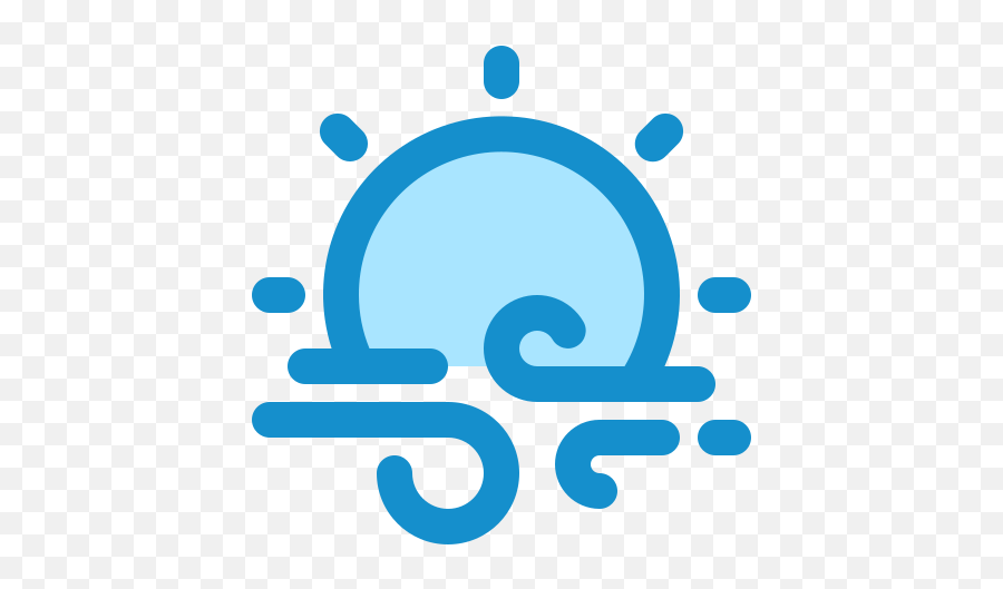 Weather Wind Air Sun Sky Icon - Free Download Emoji,Skype Tree Emoticon