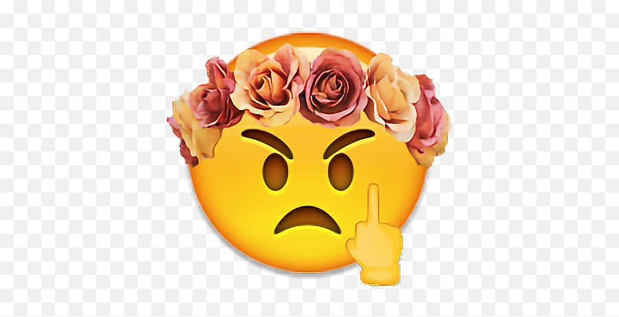 Emoji Flowercrown Mademoji Sticker By Sara Maximo,The Cutest Family Emojis