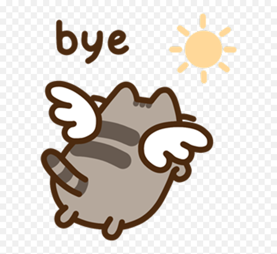 Trending - Pusheen The Cat Bye Emoji,Pusheen Cat Emoji