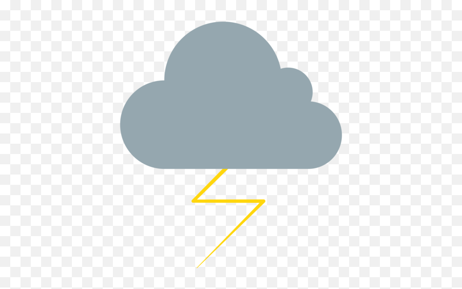 Cloud With Lightning Emoji - Transparent Storm Animated Gif,Lightning Emoji