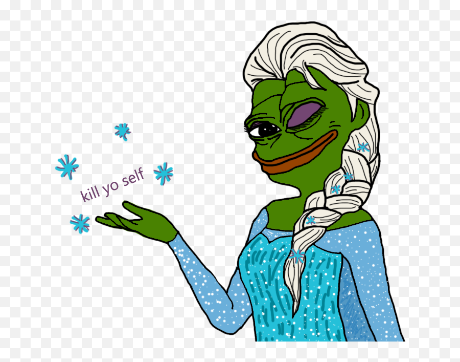 Transparent Elsa Pepe Is Telling You Your Destiny - Pepe The Pepe Elsa Emoji,Destiny Discord Emoji