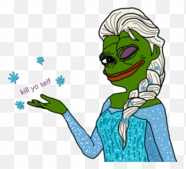 Transparent Elsa Pepe Is Telling You Your Destiny - Pepe The Pepe Elsa Emoji,Destiny Discord Emoji
