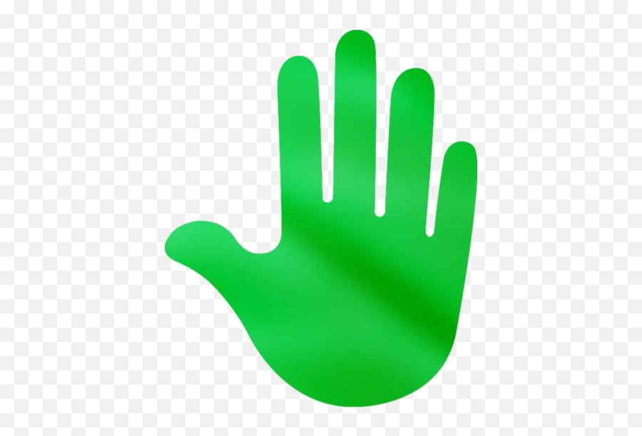 Raised Hand Png Hd Transparent Image Pngimagespics - Raised Hand Clipart Green Emoji,Two Hands Raised Emoji