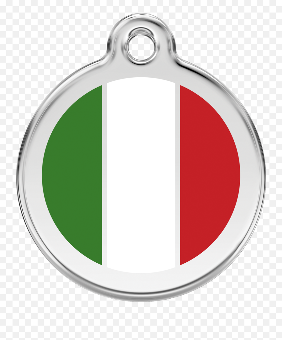 Enamel U0026 Stainless Steel Tags With Free Personalised - Red Dingo Italian Flag Pet Id Dog Tag Emoji,Italian Flag Emoticon