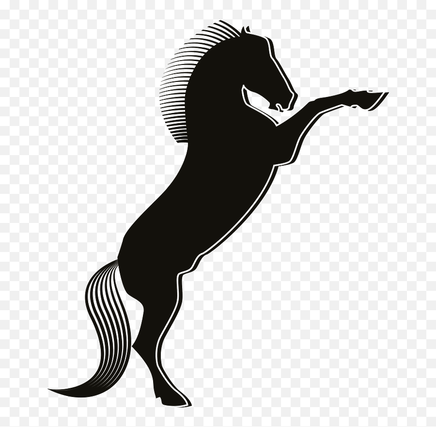 Black Stallion Clipart - Animal Figure Emoji,Black Horse Emoji