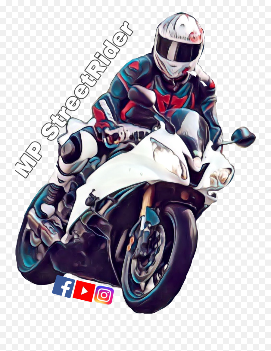 Mpstreetrider Youtuber Sticker - Motorcycle Helmet Emoji,Racing Motorcycle Emoji